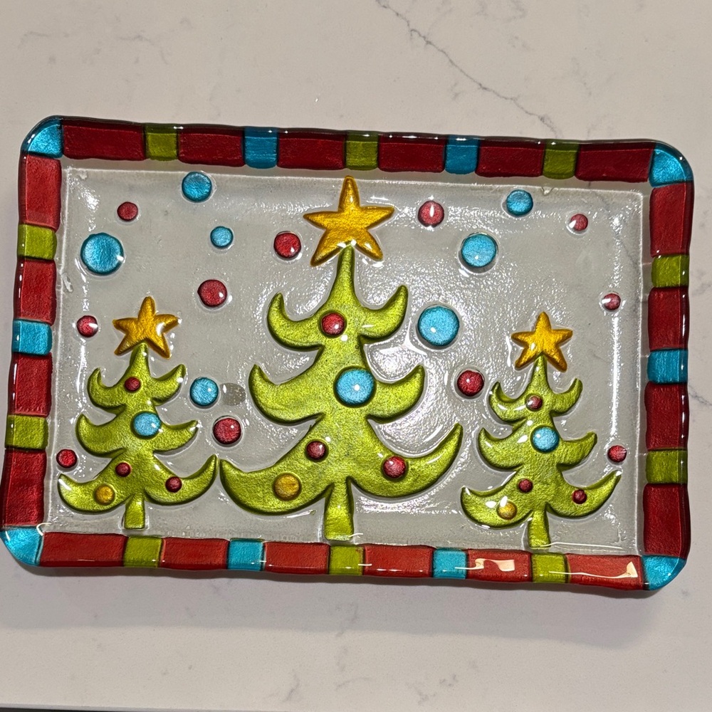 Festive Christmas Tree Serving Platter